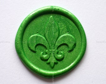 Fleur de Lis Wachssiegel Stempel - Vintage Siegelstempel - Französische Wachssiegel Stempel - Geschenk Wachssiegel Stempel - Paket Wachsstempel