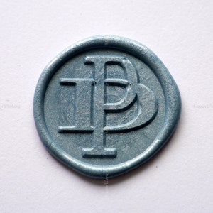 Aangepaste Overlay Letter Initial Wax Seal Stamp - Gepersonaliseerde Eerste Sealing Wax Stamp - Wedding Wax Seal - Uitnodiging Wax Seals Stamp Kit