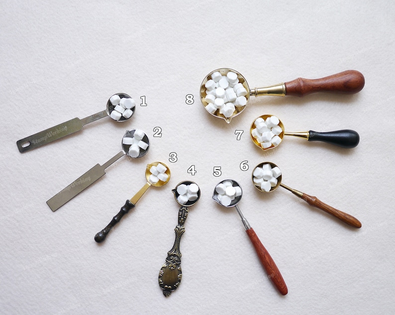 Wax Melting Spoon for Wax Seal Stamp Wax Seal Spoon Brass Etsy