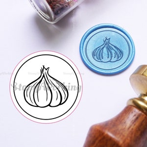 Garlic Wax Seal Stamp - Garlic Sealing Wax Stamp - Food Pack Wax Sealing Stamp - Vegetables Sealing Stamp - Package Decoration Seal Stamp