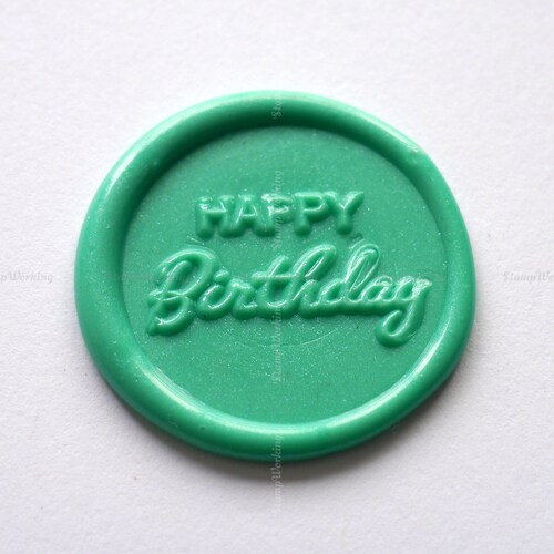 Birthday Cake Wax Seal Stamp Baby Birthday Sealing Wax Stamp Etsy