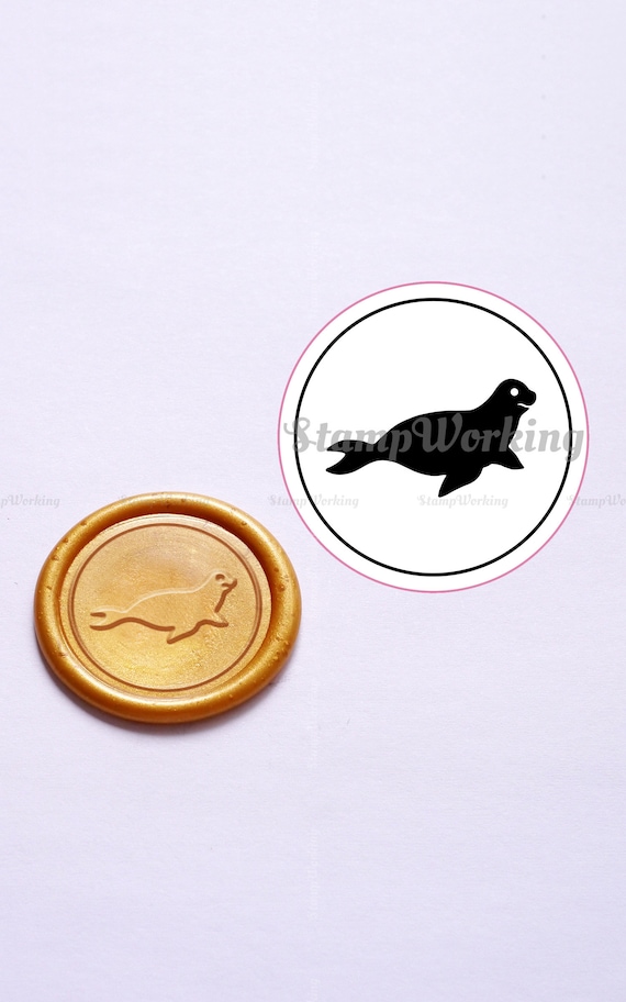Wildlife Impressions Custom Crab Address Wax Seal Stamp