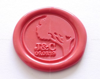Old Tree Wax Seals Stamp - Wedding Invitation Sealing Wax Stamp - Custom Sealing Wax Stamp - Wax Seal Stamp Kit - Invitation Seal Kit