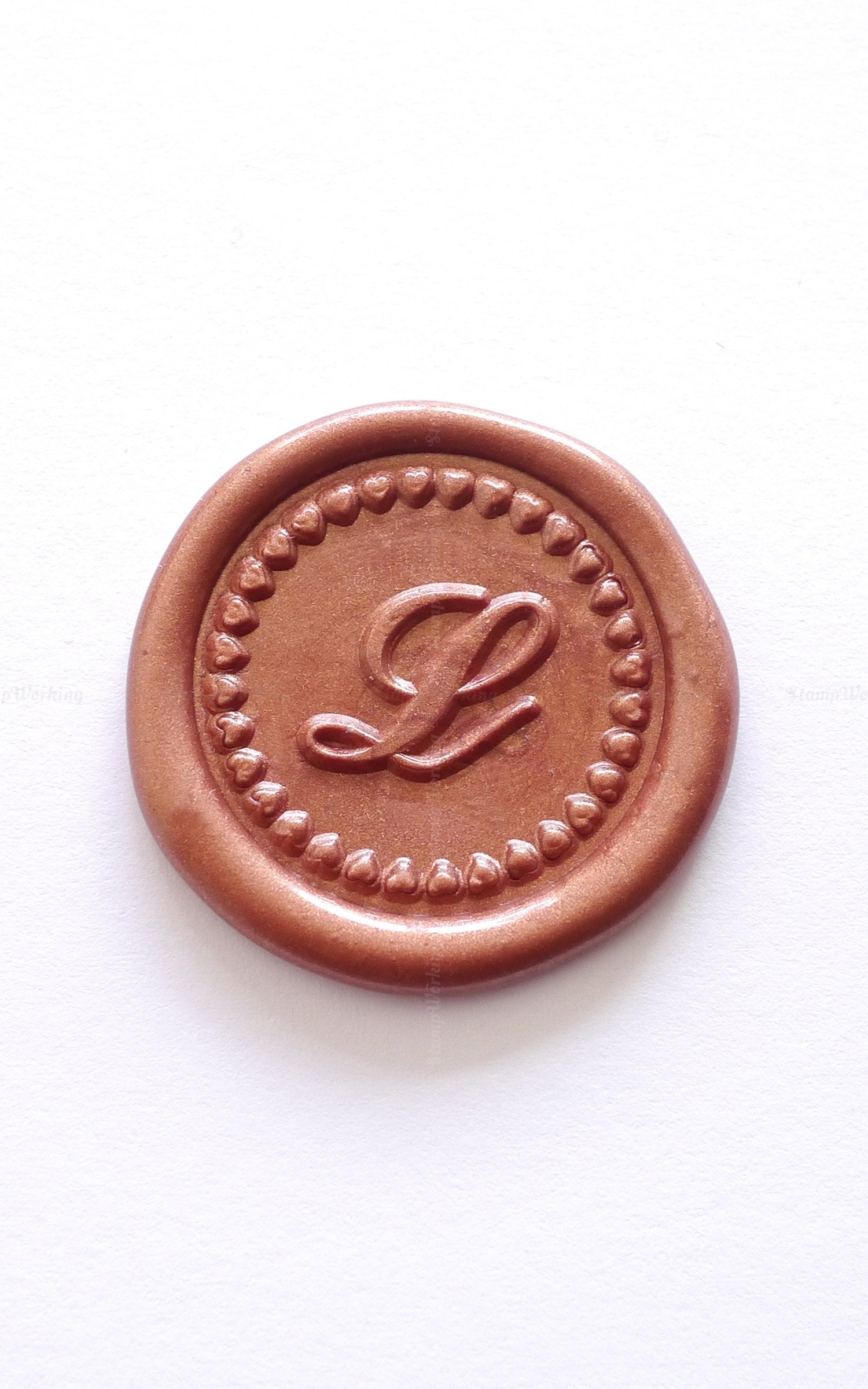 Custom Wax Seal Stamp Initial Script Font Sealing Wax Stamp Etsy