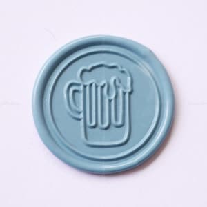 Beer Wax Seal Stamp - Wine Package Sealing Wax Stamp - Beer Cup Wax Sealing Stamp - Beer Glass Sealing Stamp - Drink Package Wax Seal