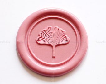 Ginkgo Leaf Sealing Wax Stamp - Ginkgo Leaf Wax Seal Stamp -  Gift Package Wax Sealing Stamp - Letter Wax Seal Kit - Personal Wax Seal Stamp