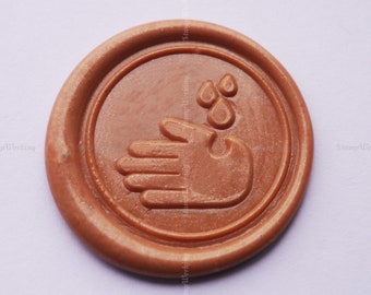 Corrosie waarschuwing Afdichting Wax Stamp - Gevaar Waarschuwing Wax Seal Stamp - Medische Student Gift - Funny Cake Topping - Gift Package Seal Stamp