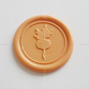 Turnip Wax Seal Stamp - Radish Sealing Wax Stamp - Vegetable Wax Sealing Stamp - Food Package Wax Stamp - Vegetarianism, Party Decoration