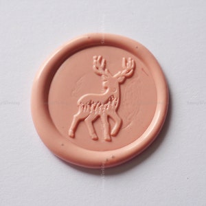 Deer Wax Seal Stamp - Forest Sealing Wax Stamp - Custom Wax Seal Stamp - Gift Package Wax Seal Stamp kit