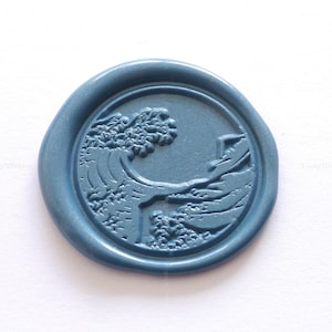 Great Wave off Kanagawa Wax Seal Stamp - Japanese Art Sealing Wax Stamp - Package Wax Seal - Gift Wax Seal Stamp - Letter Wax Sealing Stamp