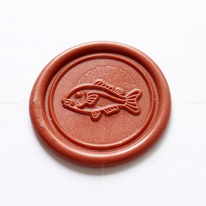Fisch Wachs Siegel stempel - Seeleben Siegel stempel - Ozean Wachs Siegel Stempel - Geschenkbox Wachsstempel - Verpackung Dekoration Wachs Siegel stempel
