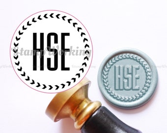 Personalized Wax Seal Stamp - Initials Sealing Wax Stamp - Private Monogram Wax Seal - Gift Package Wax Seal Kit - Custom Wax Seal Stamp