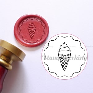 Eiszapfen Wachssiegel Stempel - Eiscreme Siegelstempel - Wachs siegelset - Lebensmittel Siegelstempel - Verpackung Dekoration Wachssiegel