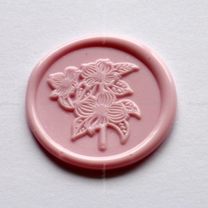 Dogwood Flower Sealing Wax Stamp - Floral Wax Seals Stamp -  Gift Package Wax Sealing Stamp - Wedding Invitation Wax Seal Stamp Kit