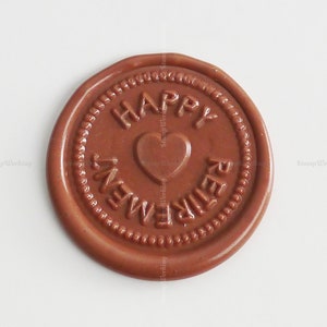 Happy Retirement Sealing Wax Stamp - Retirement Party Wax Seal Stamp - Package Gift Wax Seal - Cadeau pour papa et maman - Cake Chocolate Chip