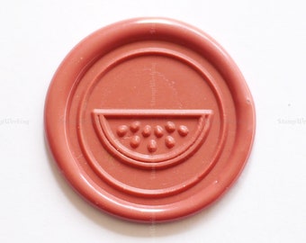 Watermelon Wax Seal Stamp - Cute Wax Stamp - Fruit Sealing Wax Stamp - Package Wax Seal Stamp Kit