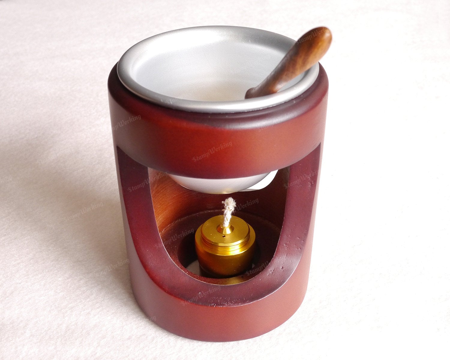 Vintage Wax Seal Stamp Warmer Furnace Stove Pots Melting Spoon Kits Tools Z4F4 