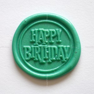 Joyeux anniversaire Wax Seal Stamp - Baby Shower Invitation Scellement Wax Stamp - Décoration Wax Sealing Stamp - Paquet cadeau Wax SealStamp