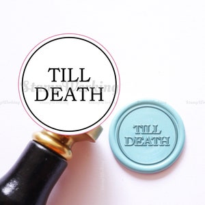 Till Death Wachs Siegel Stempel - Brief Siegellack Stempel - Custom Siegellack Stempel - Wachssiegel Stempel Kit