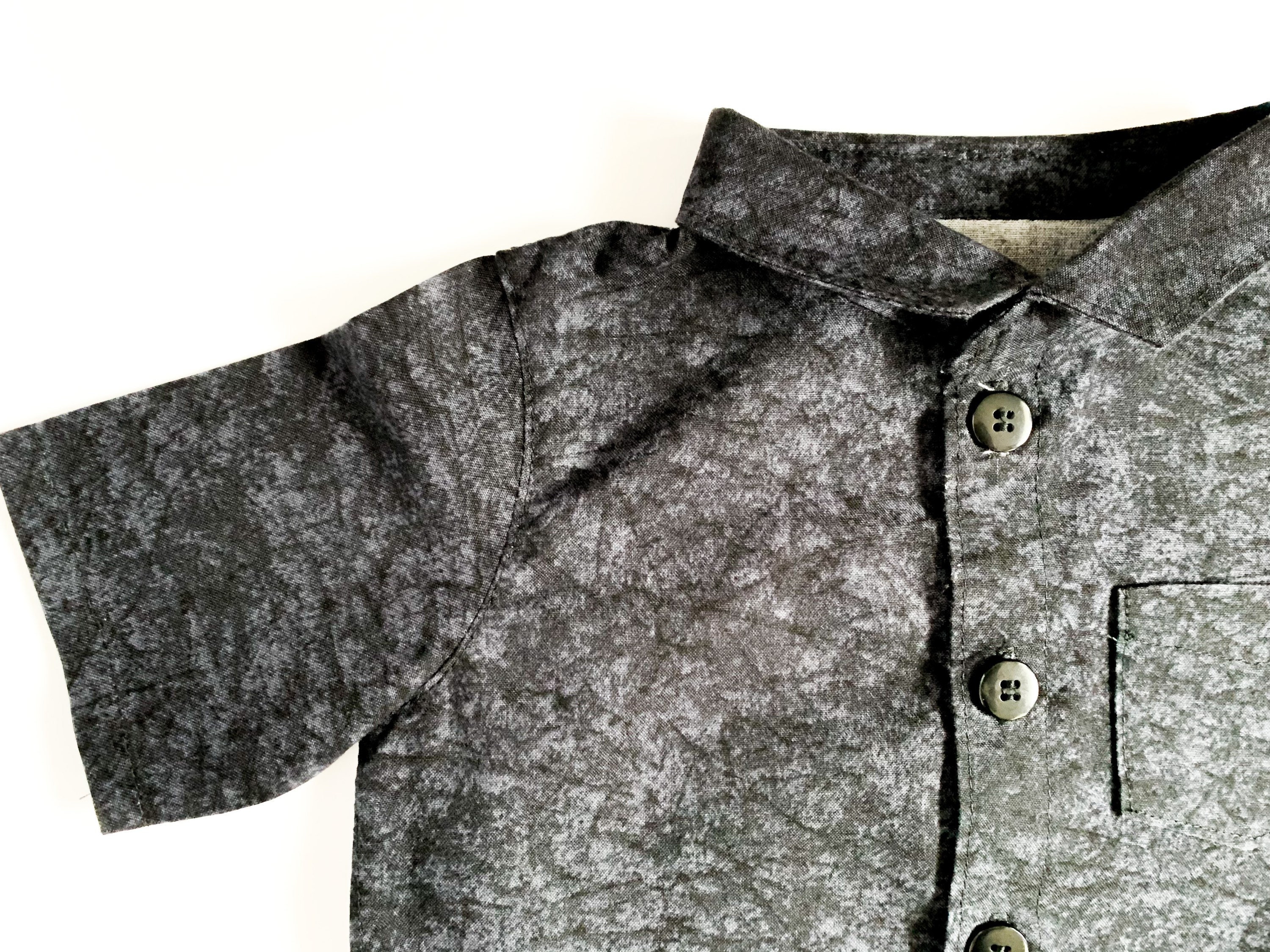 Baby Toddler Boys black dress shirt button up collar shirt Etsy