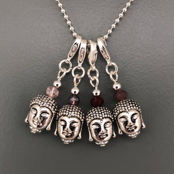 Buddha Kopf, Tibet, Silber, Charms, Anhänger, Geschenk, Liebe, Buddhismus, Yoga; Bettelarmband;