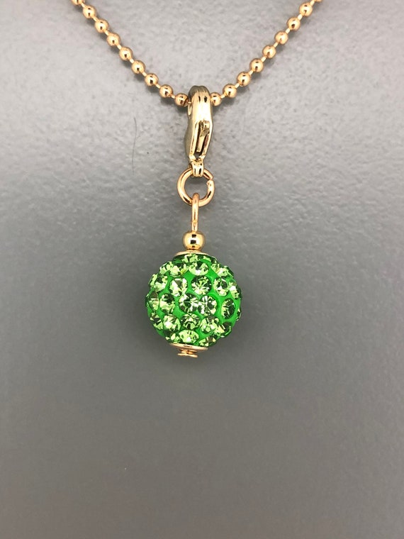 Vintage 14k Yellow Gold Satin & Shiny Ball Necklace - 24