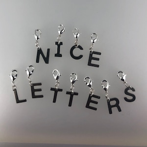 Letter Charms, Personalized Gift; Pendant for charm bracelet or necklace, individual gift, friendship bracelet;