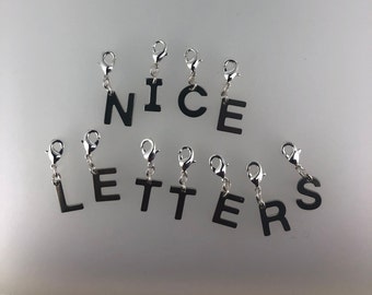 Letter Charms, Personalized Gift; Pendant for charm bracelet or necklace, individual gift, friendship bracelet;