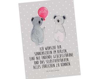 Postkarte Koala Luftballon - Geschenk, Party, Geburtstag, Grußkarte, Geschenkkarte, Koalabär, Einladung, Ansichtskarte