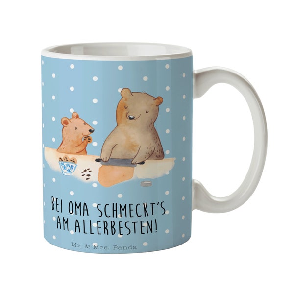 Tasse Oma Bär backen - Geschenk, Lieblingsomi, Büro, Opa, Mama, beste Oma, Papa, Kaffeetasse, Tee, Omi, beste Köchin, Bäckerei, Frühstück,