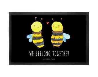 40 x 60 Doormat Bee In Love - Foot mat, picture, motif, Strainer, Door mat