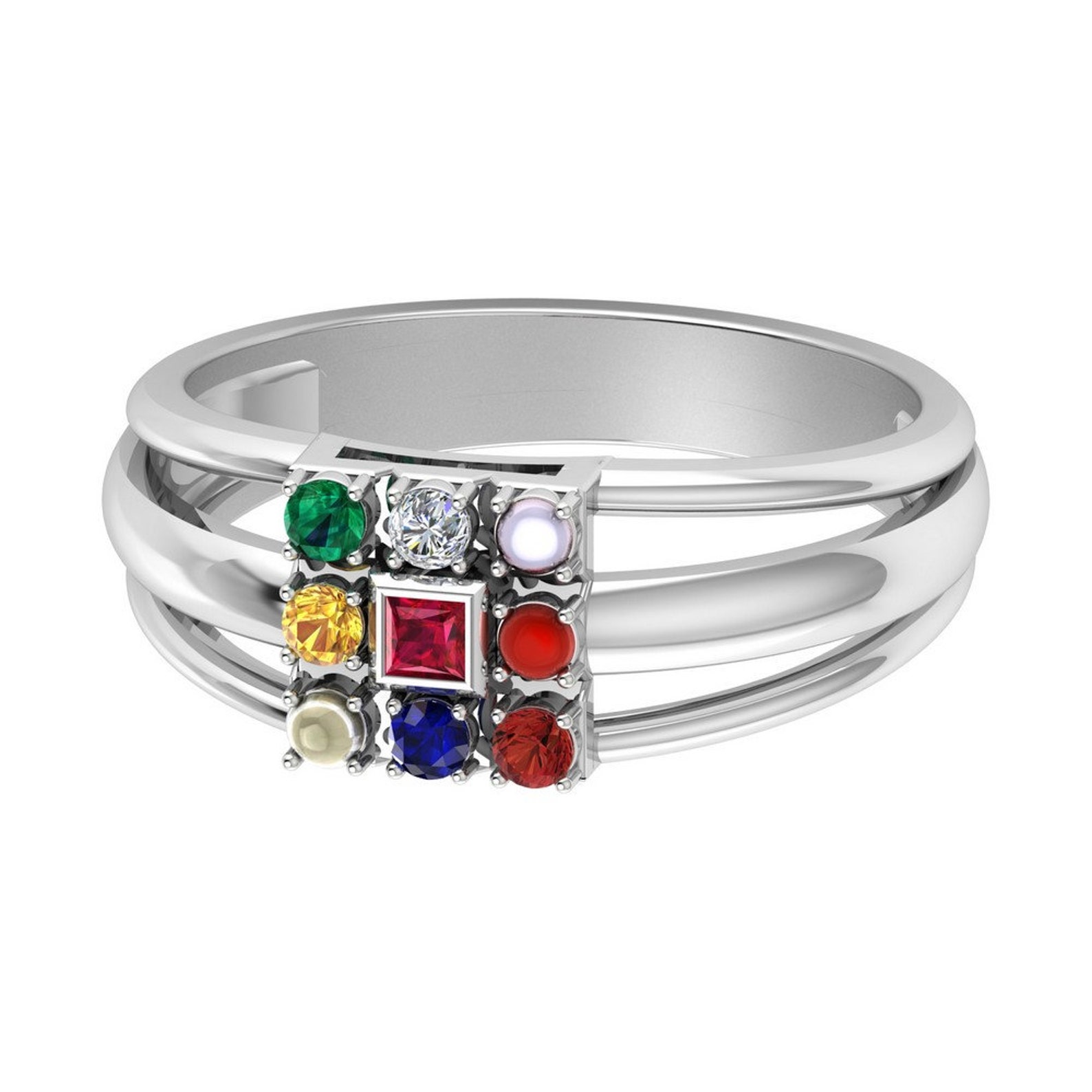 14k GF Natural Gemstone Ring