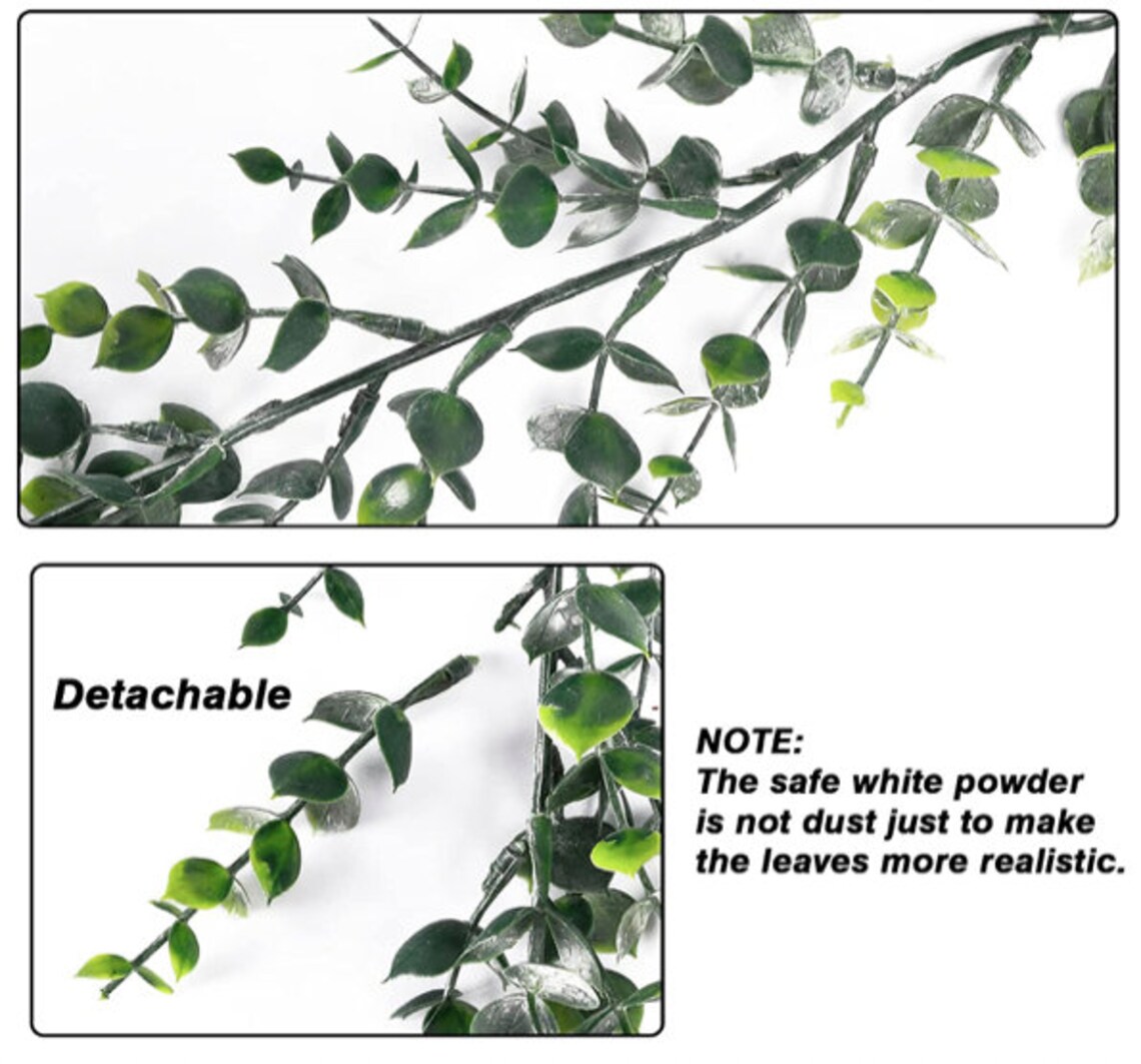 6 Pack 36ft Eucalyptus Garland Artificial Greenery Boxwood Etsy