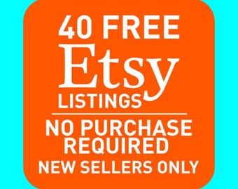 Pas BESOIN D'ACHAT Listes Etsy gratuites Liste de 40 listes Etsy gratuites 40 Produit gratuit 40 Crédits de liste Obtenez un lien de liste gratuit pour ouvrir la boutique Etsy