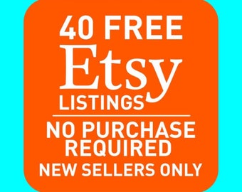 Etsy Free Listings 40 Kostenlose Etsy Listings Liste 40 Produkt kostenlos 40 Listing Credits Holen Sie sich kostenlosen Eintrag Link zum Öffnen des Etsy Store