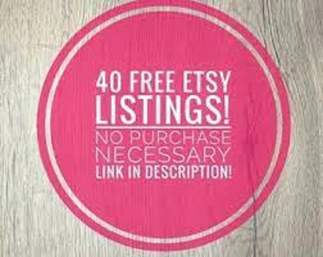 Etsy Free Listings 40 Free Etsy Listings List 40 Product Free 40