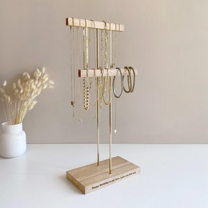 Necklace display stand | Personalized necklace holder | Necklace hanger | Bracelet display stand | Jewelry Display | Necklace organizer