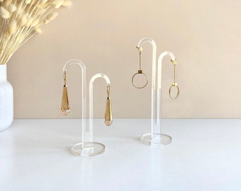 T-bar earring display stand | Clear acrylic earring holder