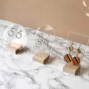 Earring Cards Perforated Bottom Ticket Shape Peg Hole Product