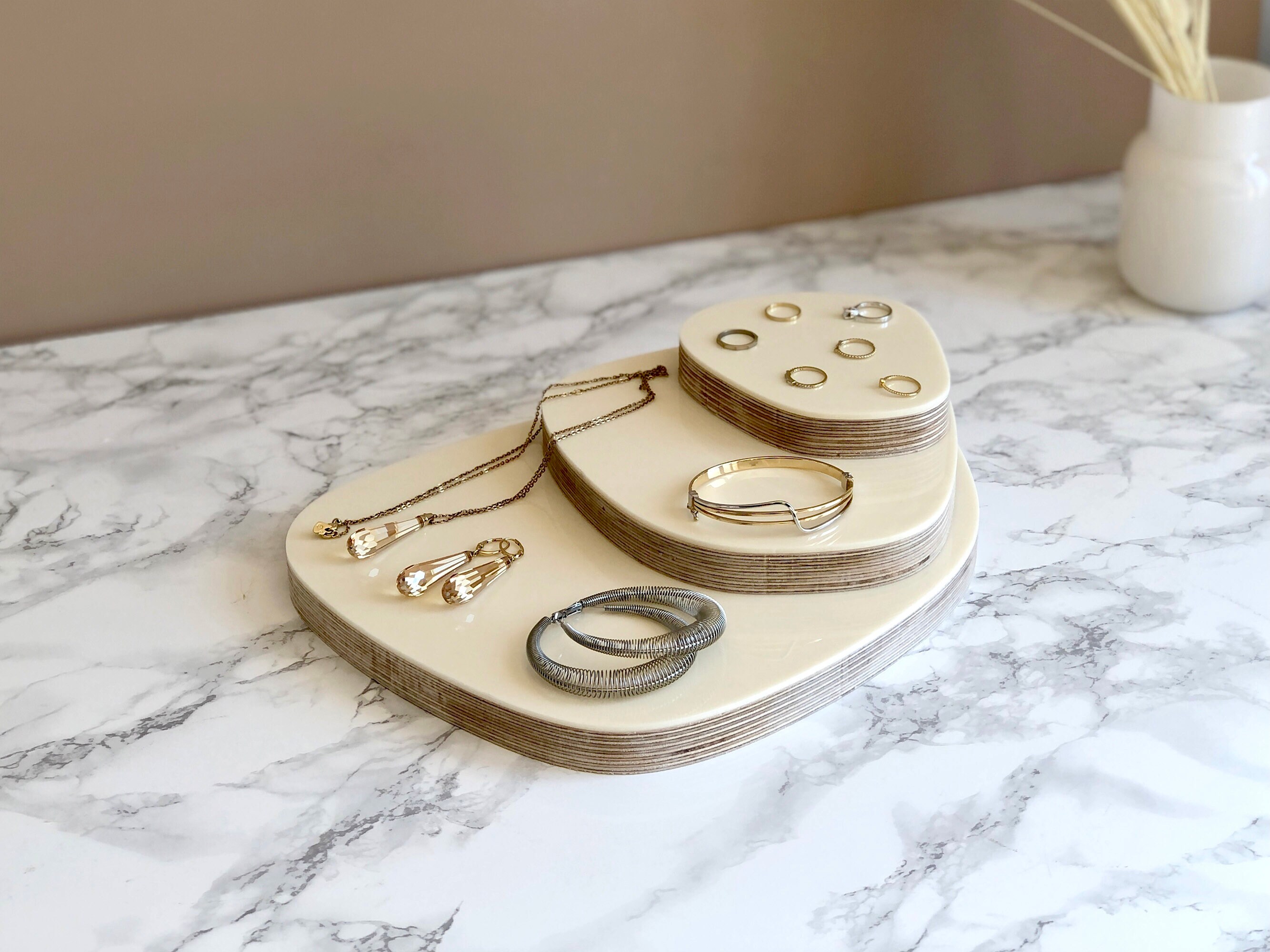 Jewelry Display Coasters Jewelry Risers Wood and Acrylic Etsy UK