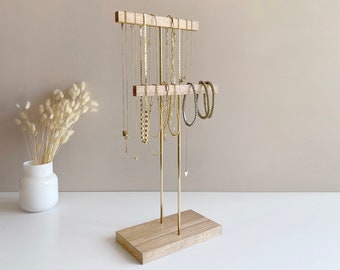 Necklace display stand | Necklace holder stand | Necklace hanger | Bracelet display stand | Jewelry Display | Necklace organizer