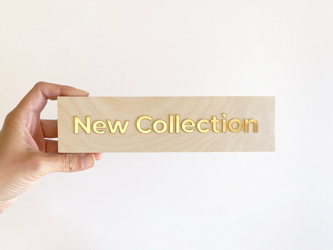 Business Sign Wood and Acrylic Personalized Business Sign for Table