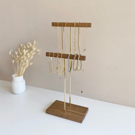 Necklace organizer stand deals