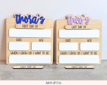 Personalized First Day/Last Day of School Sign | First Day/Last Day of School Photo Prop