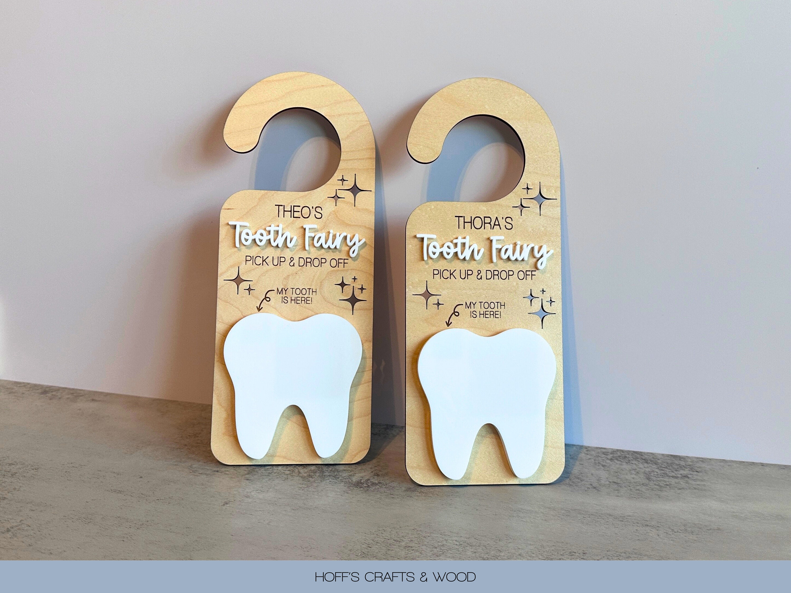 Custom Tooth Fairy Door Hanger Tooth Fairy Pick up and Drop off Tooth ...