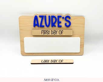 Personalized First Day/Last Day of School Sign | First Day/Last Day of School Photo Prop
