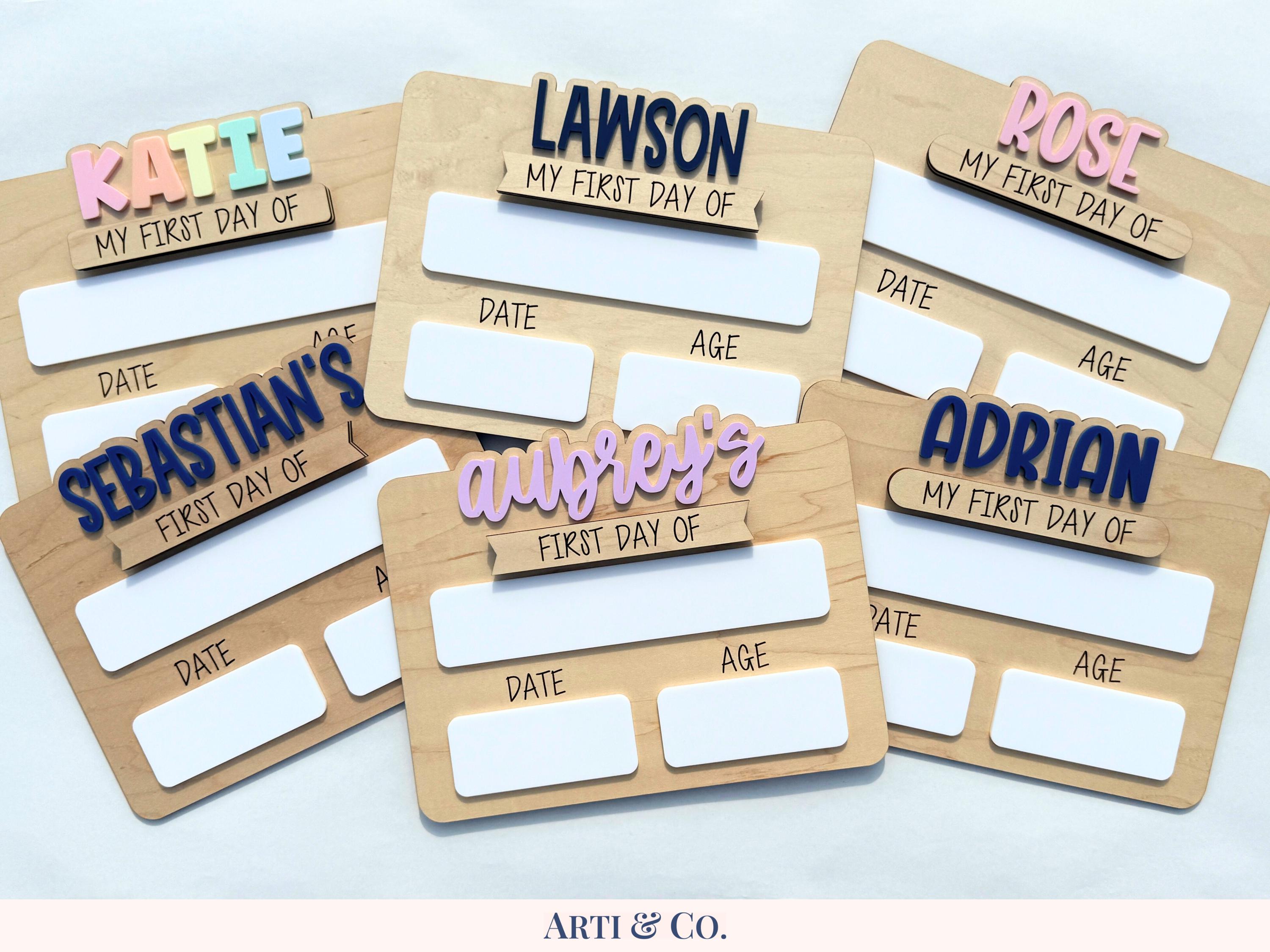 Personalized First Day/Last Day of School Sign | First Day/Last Day of School Photo Prop