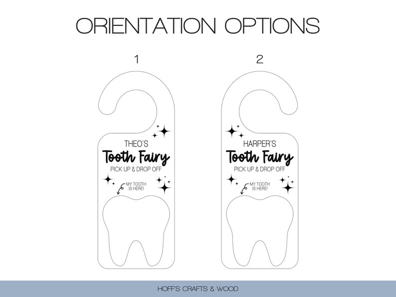 Custom Tooth Fairy Door Hanger Tooth Fairy Pick up and Drop off Tooth ...