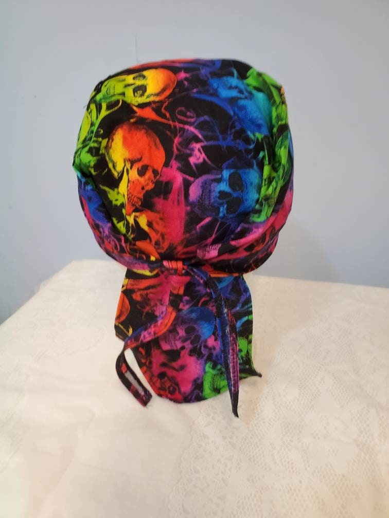 Rainbow TyeDye Louis Vuitton Durag or Bonnet - Kreative