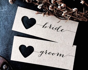 Wedding Place Cards, Place Cards, Name Tag, Wedding Name Tags, Heart Name Tags, Heart Place Cards, Name Tags Wedding, Rustic Wedding Tags